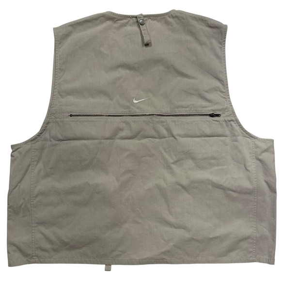 Nike Life Utility Vest Men Size Medium Light Orewood Brown Fishing Cargo NEW - Picture 2 of 7
